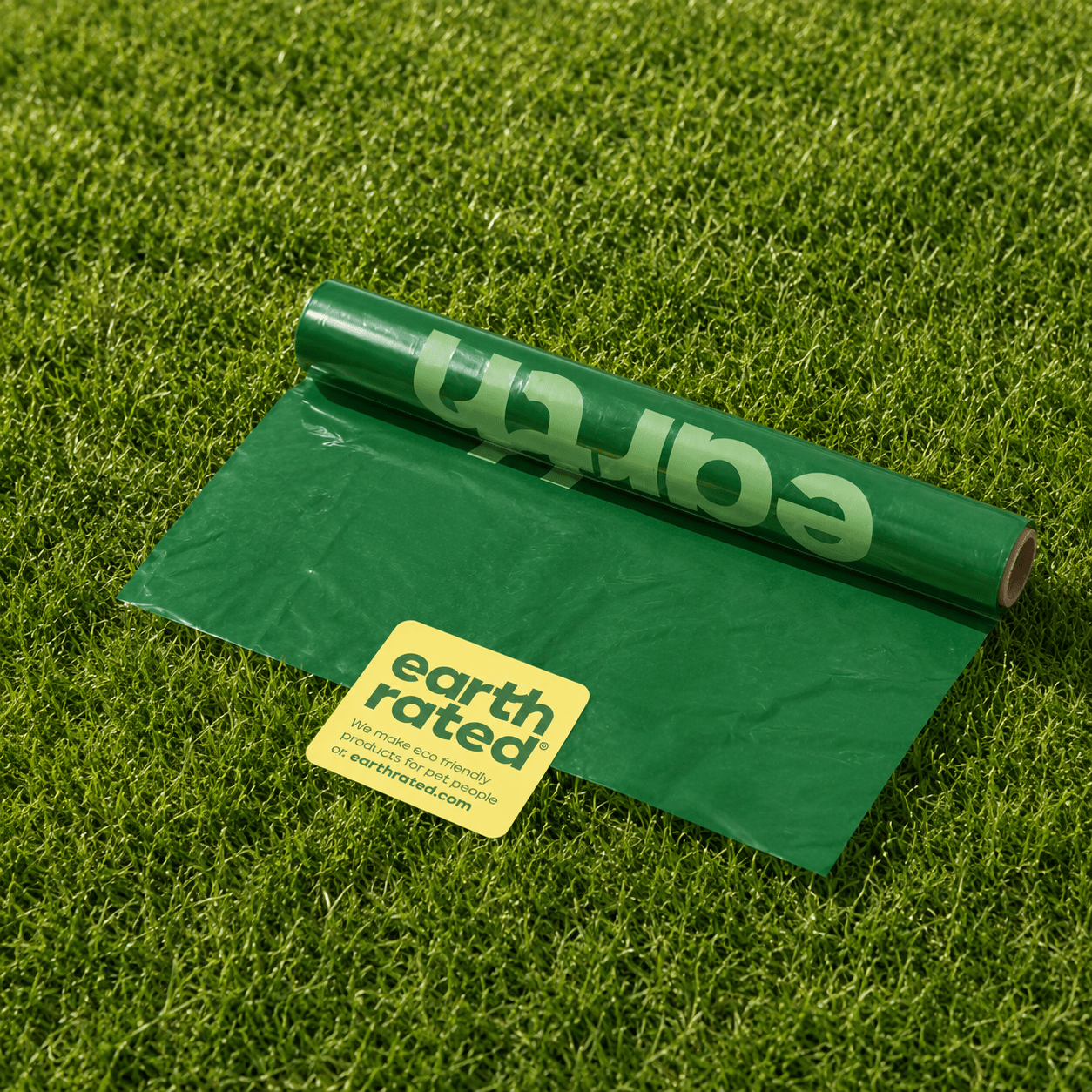 Earth Rated kakizacsi csomag újrahasznosított anyagból (300 db) - GrassBox igazi fű kutya pisi tálca fresh patch grass pelenka