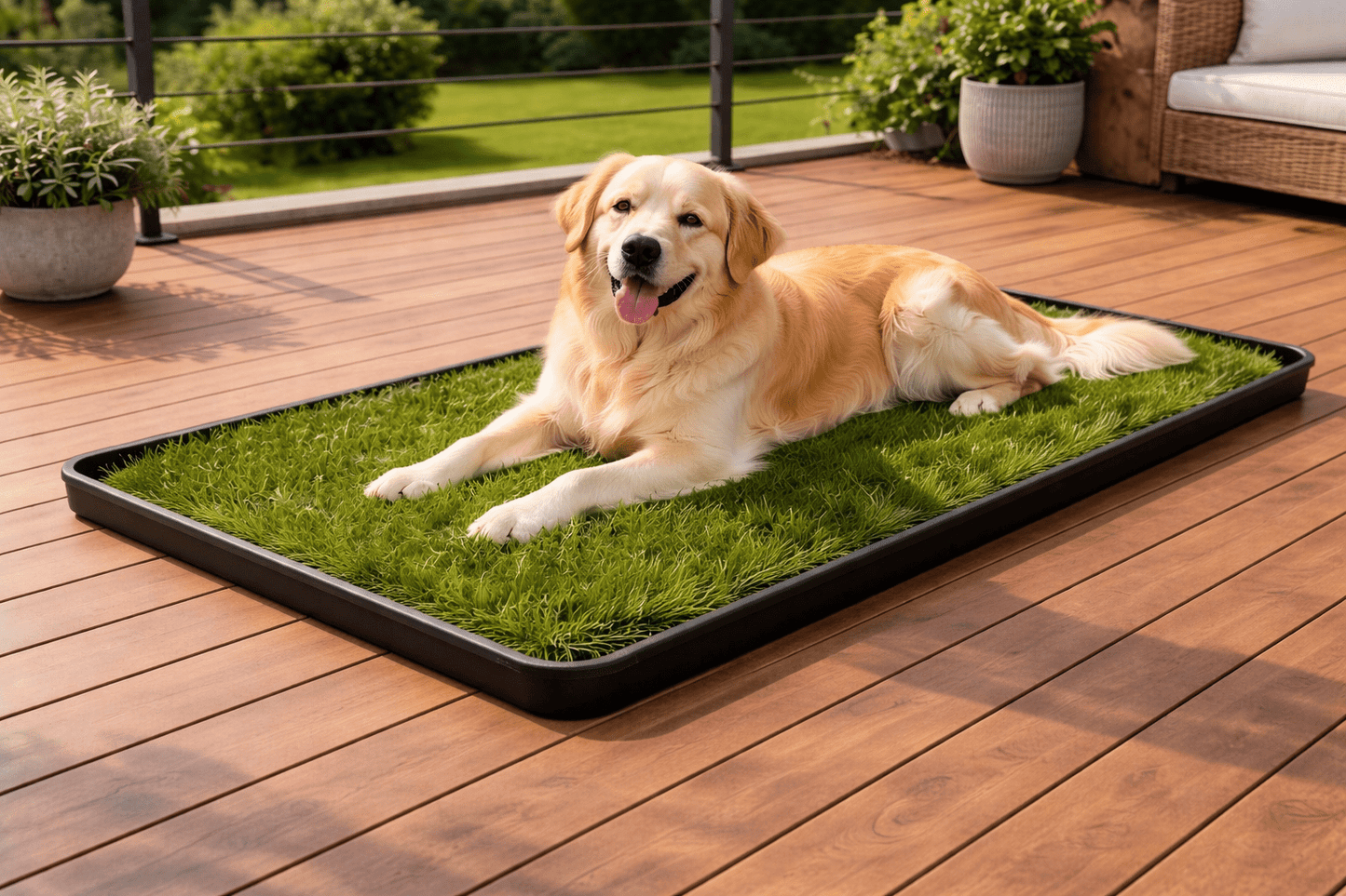 GrassBox valódi fű - GrassBoxGrassBoxLarge 120x55cm - Tálca nélkül igazi fű kutya pisi tálca fresh patch grass pelenka