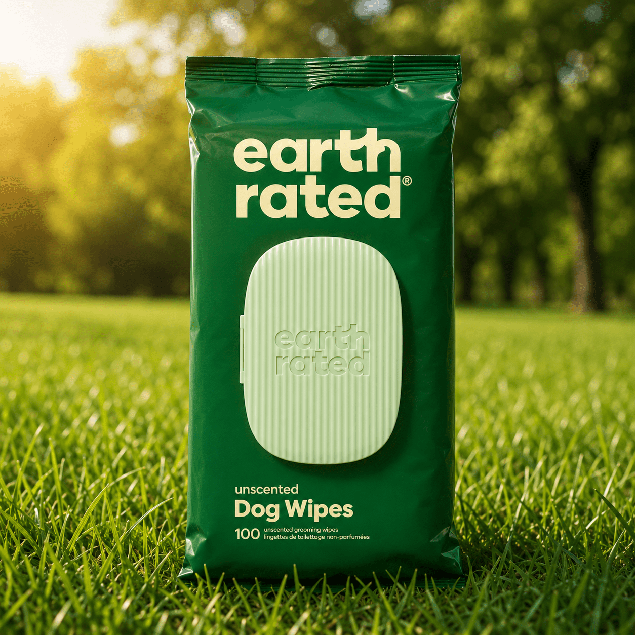 Earth Rated nedves törlőkendő kutyáknak, 100 db-os csomag.