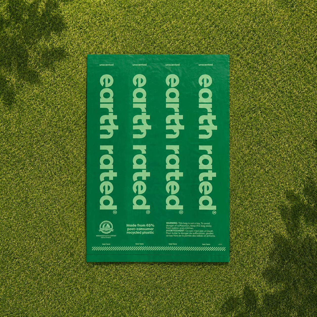 Earth Rated kakizacsi újrahasznosított anyagból (8 rollni) - GrassBox igazi fű kutya pisi tálca fresh patch grass pelenka