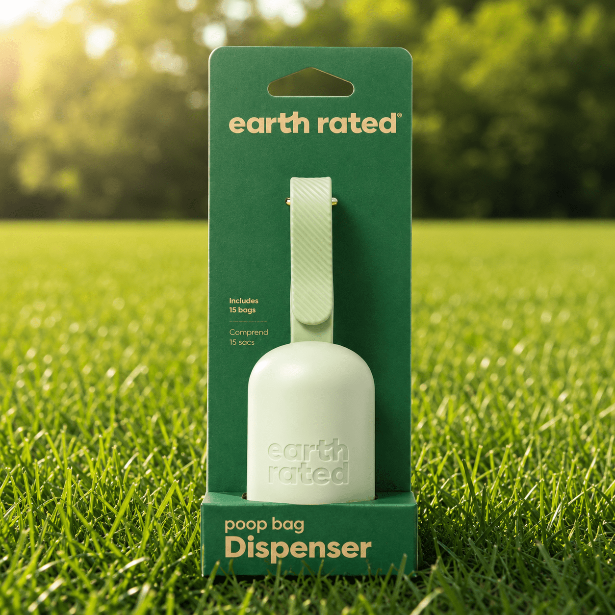 Earth Rated kakizacsi tartó pórázra rögzítve, állítható szilikon pánttal.
