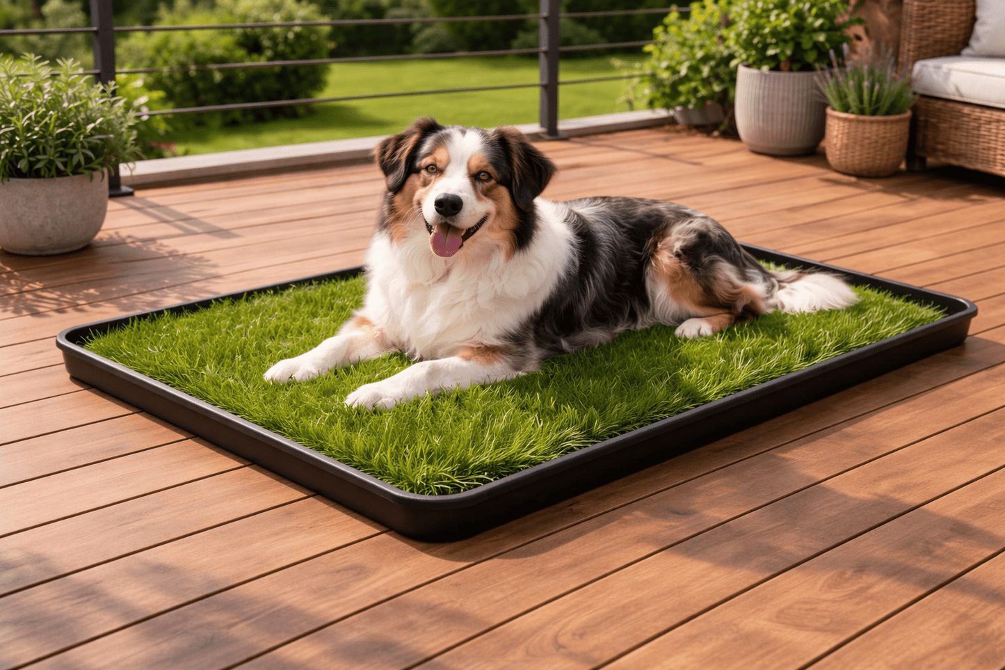 GrassBox valódi fű - GrassBoxGrassBoxMedium 90x60cm - Tálca nélkül igazi fű kutya pisi tálca fresh patch grass pelenka